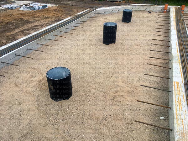 Гидроизоляция монолитной плиты